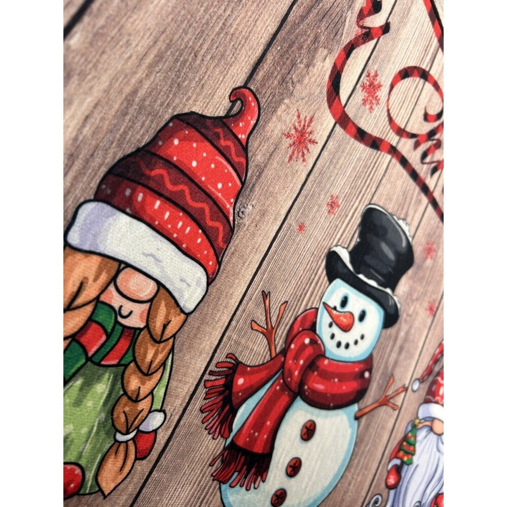 Christmas Kitchen Rugs and Mats Set of 2 Xmas Holiday Christmas Elves - Picture 3 of 8